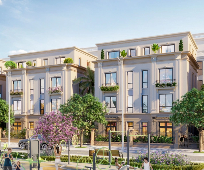 Kiến trúc đối xứng, bề thế Tân cổ điển Pháp