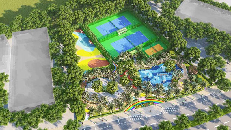 Khám phá Hệ thống công viên Vinhomes Global Gate Cổ Loa Cồng viên Cầu Vồng Rainbow Park