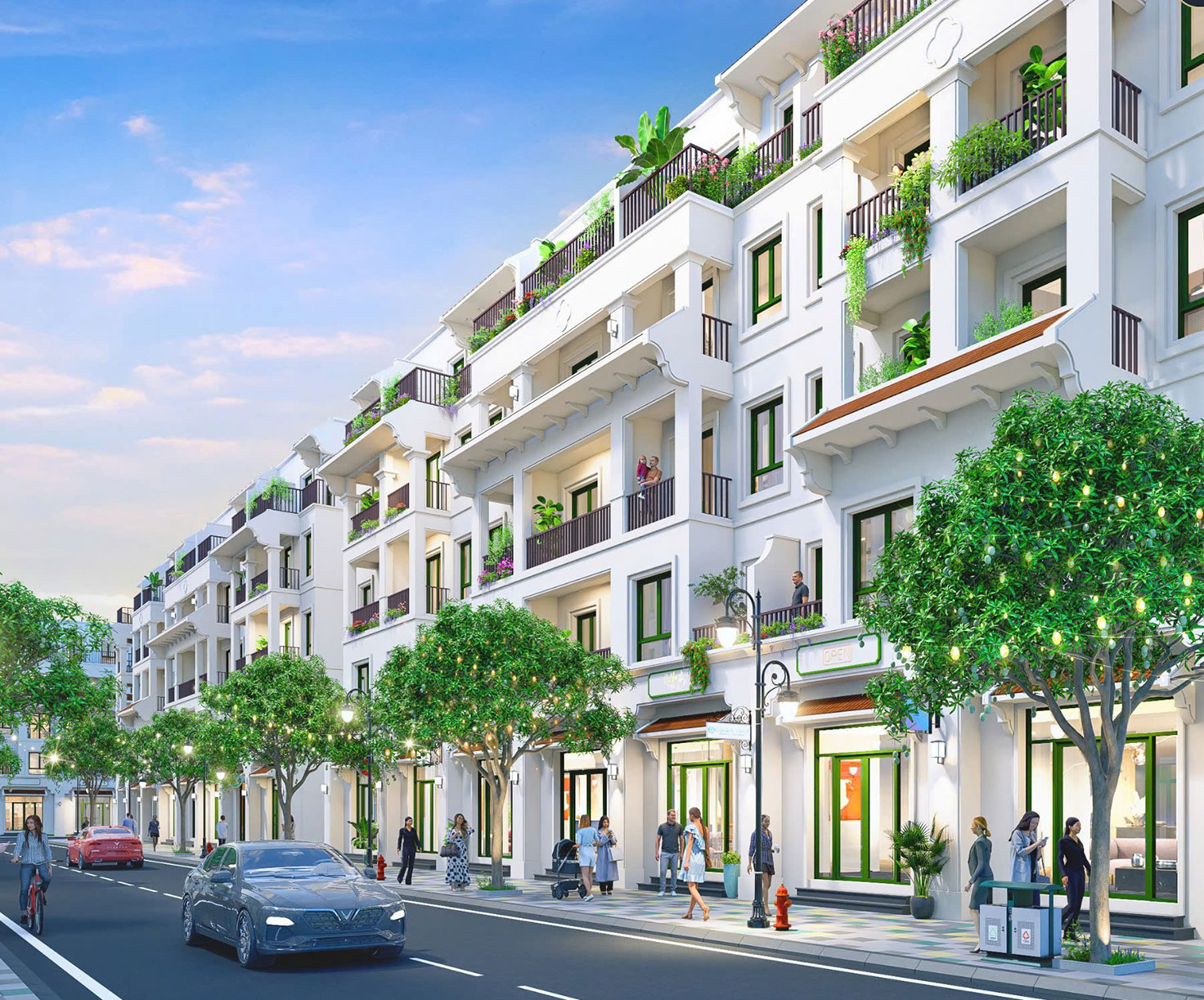 Kiến trúc đối xứng, bề thế Tân cổ điển Pháp